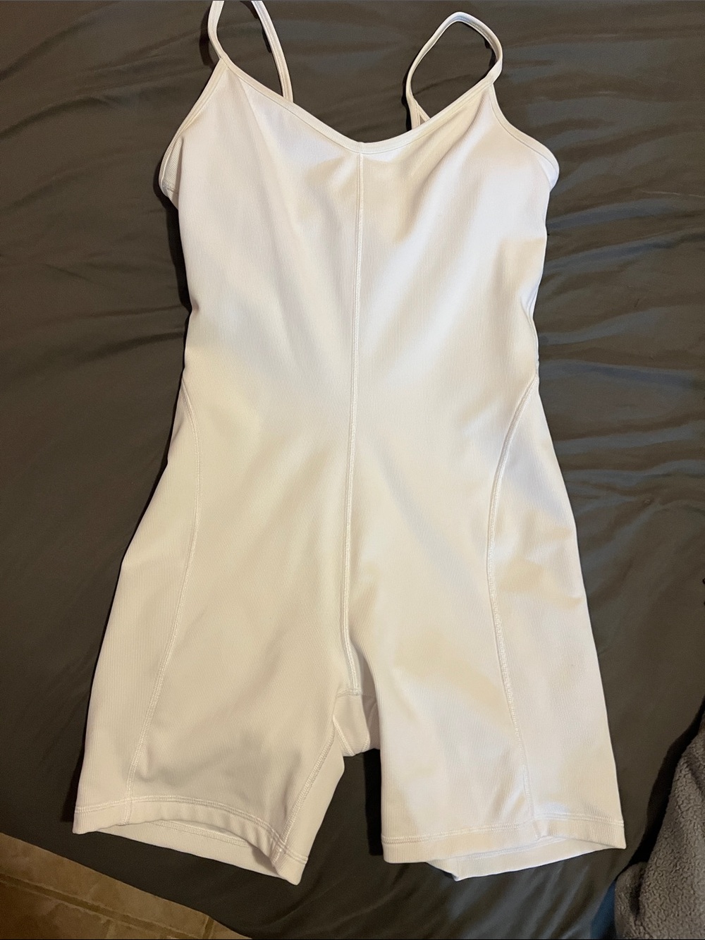 lululemon athletica White Fitted Spaghetti Strap Romper